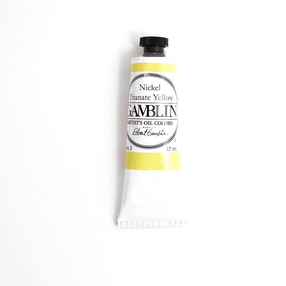 Gamblin, Oil, Art & School, Artist Grade, Paint, 37ml, 45670, Nickel Titanate Yellow